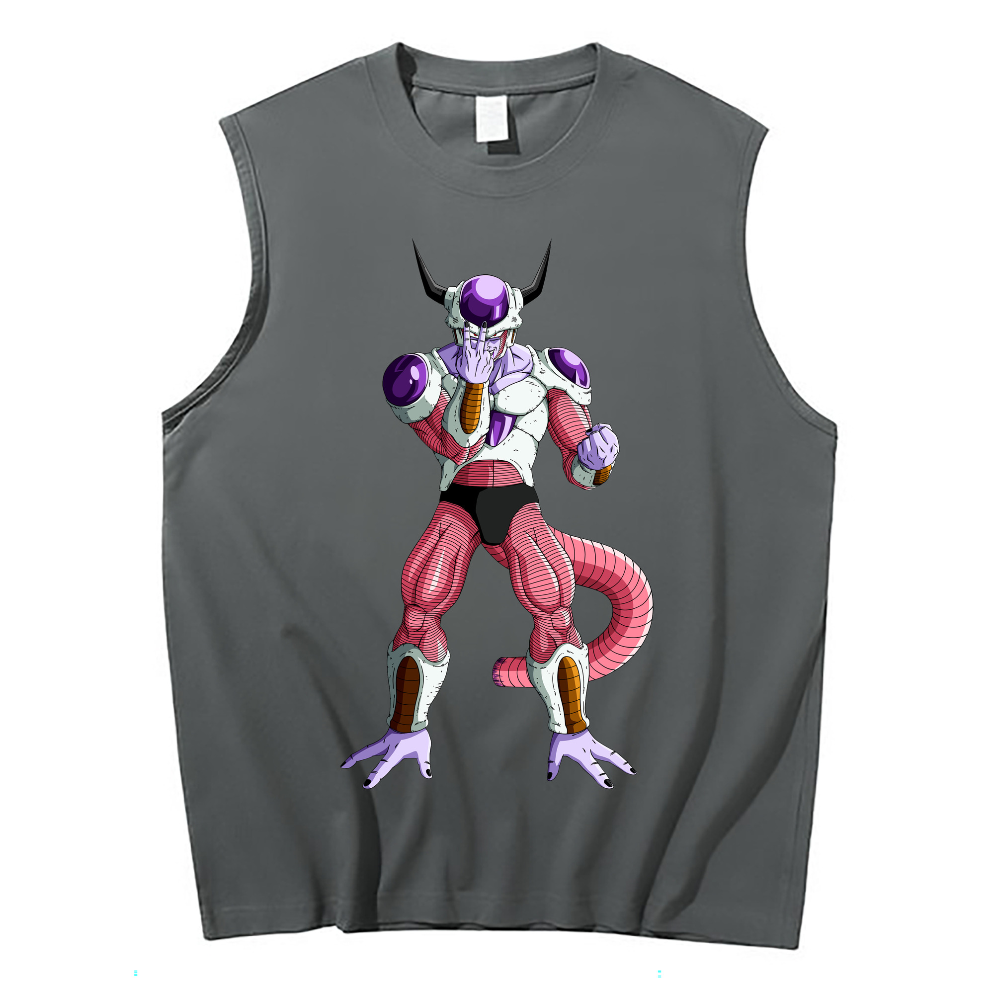 （画像用） ドラゴンボール フリーザ DRAGON BALL Frieza コットン100％タンクトップ（フロントプリント）